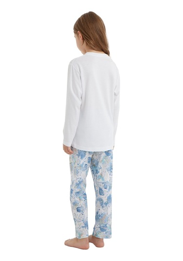 Kız Çocuk Pijama Takımı 51636 - Beyaz