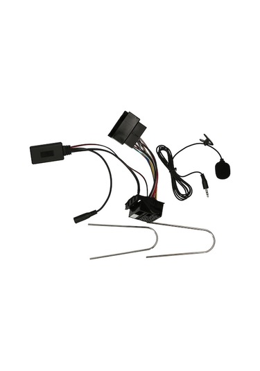 Peugeot 207 307 407 308 Ve Citroen C2 C3 İçin 12v 5.0 Sürüm Bt Adaptörü, Mikrofonlu, 12 Pinli, Abs Malzeme, Siyah Renk