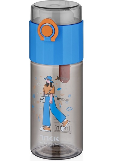 Vagonlife Tkk T1013 500ml Desenli Mavi Matara Mavi