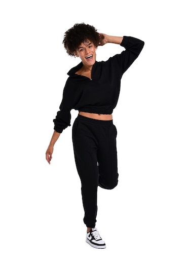 Sportive Burgos Kadın Siyah Günlük Stil Sweatshirt 24kk012-syh 1656579 SiYAH