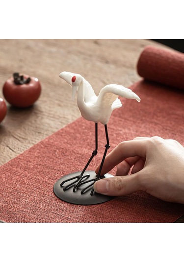 Homyl Vinç Heykeli Heykelcik Modern Minimalist Kuş Süsü Stila