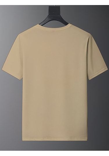 Nevermind Sevgili Kombini Tişört 2 Li Set Unisex Minimal Yüz Baskılı Çift T Bej
