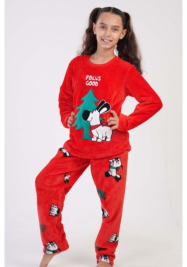 Kız Çocuk Welsoft Kırmzı Pijama Takım C3t0n4o023 001