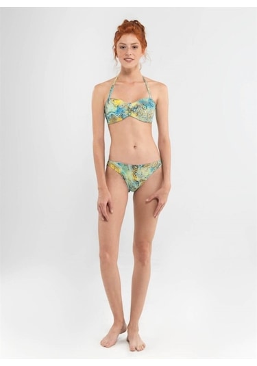 Blackspade 8622 Kadın Şal Desenli Bikini Takımı Çok Renkli