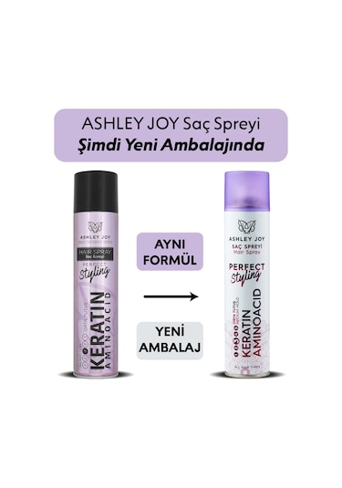 Ashley Joy Orta Tutuş Saç Spreyi 300 ML