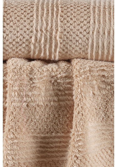 Varol Lavin %100 Premium Cotton El Havlusu 50x90cm Bej-50x90cm Bej
