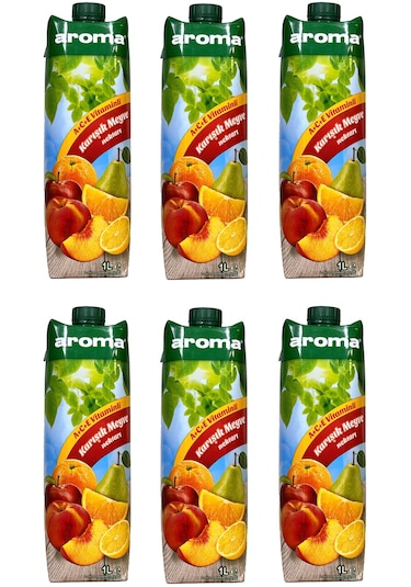 Aroma Karışık Meyve Nektarı 1 Lt X 6 Adet