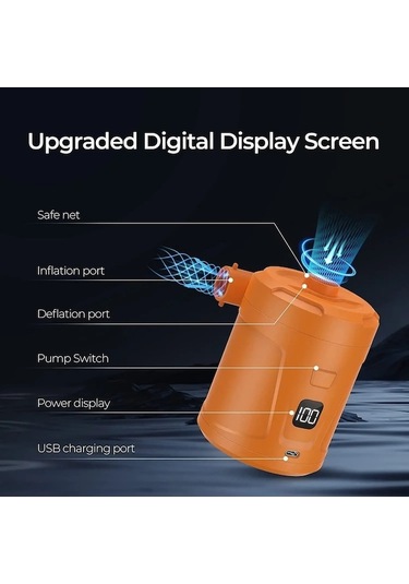 Xianwen Jialan Elektrikli Hava Pompası Şişirme Pil Şarj