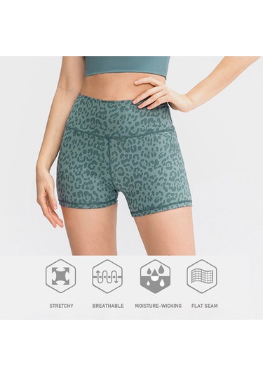 Gajeena Kadın Spor Şortu - Yüksek Bel, Nefes Alabilir, Esnek Ve Ter Emici, Koşu & Fitness İçin Ordu Yeşili
