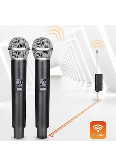 Ultratekno Wn-06 Amfi Hoparlör Ses Sistemi İçin Telsiz Mikrofon