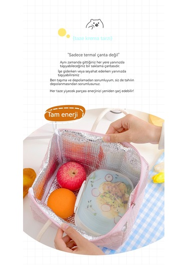Termal Ve Soğuk Öğle Yemeği Çantası Çantası-sarı Sarı