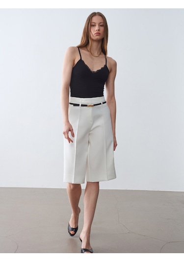 Dilvin 21191 Dantelli Top-siyah