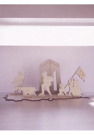 Türk Kahramanları Çanakkale Şehitleri Anma Büyük Boy Ahşap Hobi B