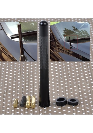 Extra Marketing Suzuki Sx4 Uyumlu Siyah Karbon Fiber Anten Çubuğu Oto Anten Mükemmel Kalite
