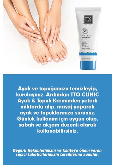 Tto Clinic Ayak ve Topuk Bakım Kremi 100 ML