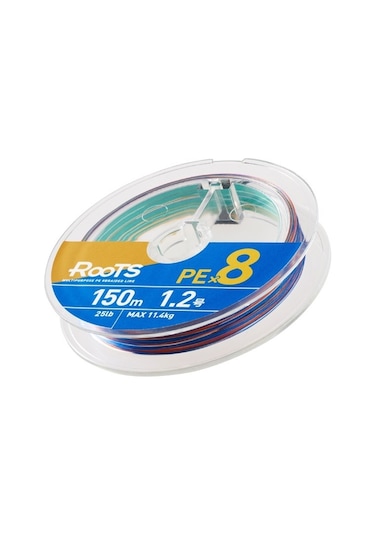 Gosen X8 Roots PE 8 Örgü Spin İp Misina 150mt Multi Color - 1.0 P