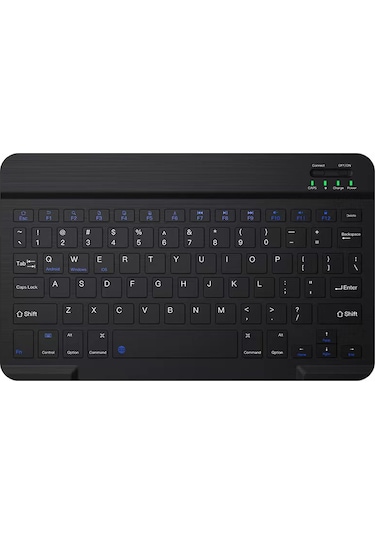 Springsun 10.1 İnç Kablosuz Bluetooth Klavye - 3 Sistem Uyumlu, Şarj Edilebilir, Taşınabilir Ve Renk Seçenekli