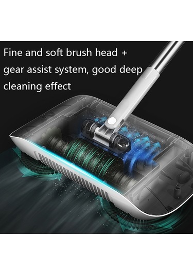 Sones X2 Vites Destekli Yürüyerek Kullanılan Süpürge, Özellikler: 1 Paçavra İle Pembe