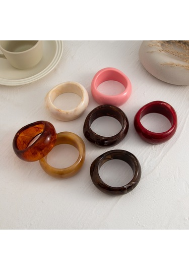 Abartılı İns Tarzı Yarı Saydam Renkli Geniş Bilezik Bilezik Kadınlar İçin Kişiselleştirilmiş Tasarım Solmayan Bilezik Diğer