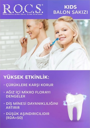 R.o.c.s. Kids 4-7 Yaş Balon Sakızı Diş Macunu 45 Gr