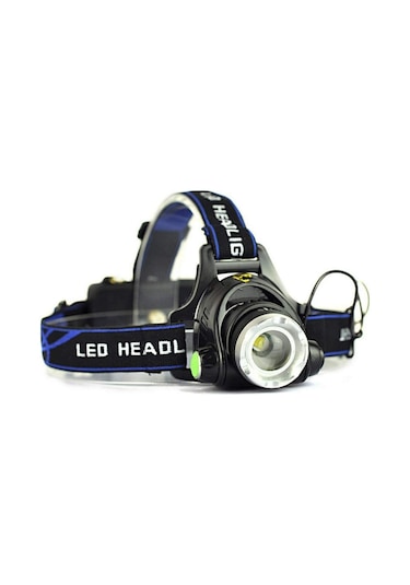 F.B.i F-823a Su Geçirmez Şarjlı Zoomlu Kafa Lambası Siyah