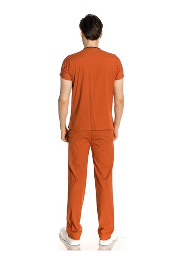 Unisex Likralı Kiremit Doktor / Hemşire Forması