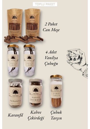 Can Meşe Amerikan Meşe Yongası Cipsi Çubuğu 7'li