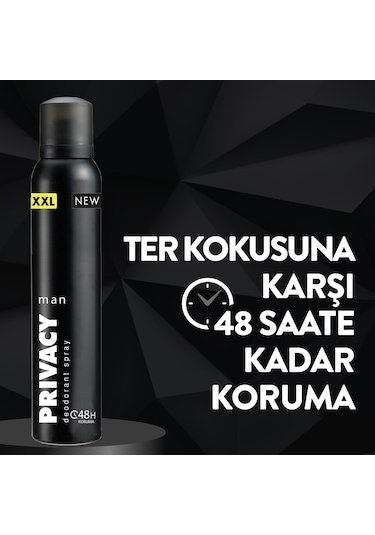 Privacy Man Erkek Sprey Deodorant 6x200 Ml