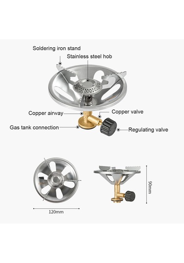 15kg Yük Kapasiteli Açık Hava Kamp Ocakları Taşınabilir Izgara Başlıkl Çok Renkli