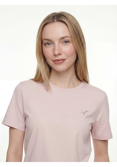 Kadın T-shirt Lf2042252 Lıght Pınk Pembe