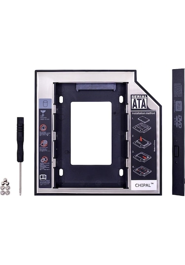 Al-4717 12.7mm Sata Hdd Harddisk Caddy Kızak Kutu Laptop Ssd Notebook Ikinci Hdd Takma