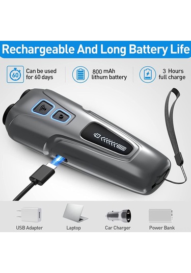 Geeroyoo Taşınabilir Ultrasonik Köpek Kovucu, Gürültü Önleyici Ve Eğitim Aracı, Siyah Renk