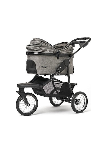 Zampa Melona Kedi Köpek Arabası Gri Sp05cst-g - Katlanabilir Ve Konforlu Taşıma Çözümü