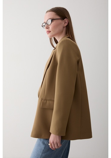 Haki Blazer Ceket - 7560 Haki