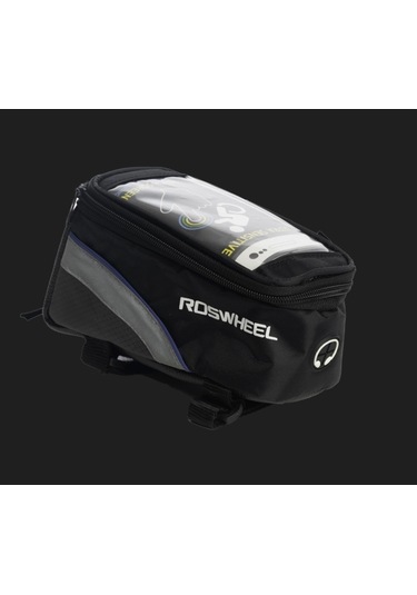 Xbyc 896 Bisiklet Kadro Üstü Çanta Siyah Mavi Çok Renkli