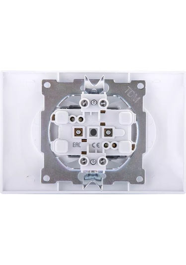 Tdm Electric Çiftli Priz 2p 10a 250v Beyaz "lama" Tdm 229909703 Gizli Fermuar