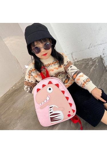 Homyl Çocuk Yürümeye Başlayan Dinozor Çantalar Için Sevimli Pembe