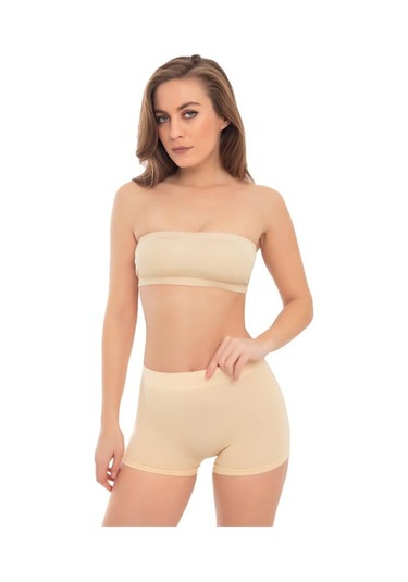 Cottonhill Premium - Kadın Ten Ultra-rahat Seamless Boxer Ten