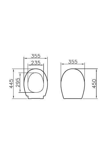 VitrA S10 84-003-009 Yavaş Kapanan Klozet Kapağı