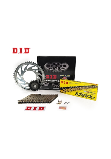 Dıd Zincir Dişli Seti Suzukı Dl V-strom 250 Cc 2017-2020 / Zincir : Dıd-520vx3 Gold -116 / Dişli: Jt 14t-47t