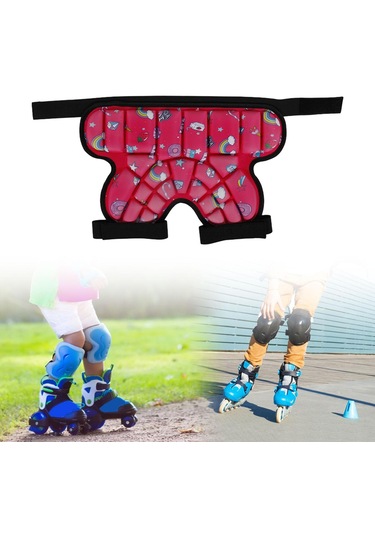 Suntek Çocuklar Için Yastıklı Kalça Koruyucu Kırmızı Kırmızı