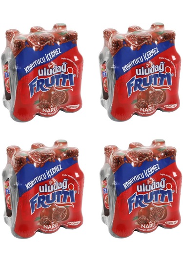 Uludağ Frutti Nar Aromalı Maden Suyu 200 Ml X 24 Adet