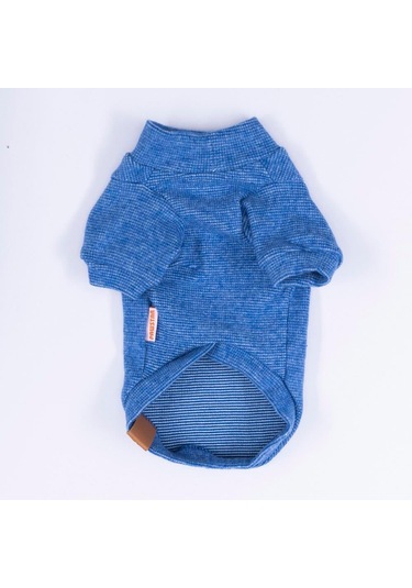 Pawstar Mavi Merino Esnek, Küçük Irk Triko Köpek Kazağı