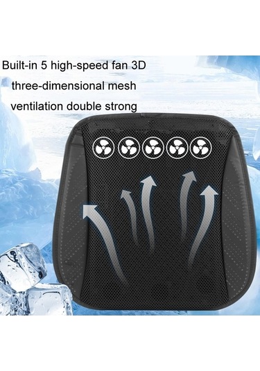 Novahub Çok Fonksiyonlu Usb Fan Araba Koltuğu Minderi Isı Dağılımı Siyah Diğer