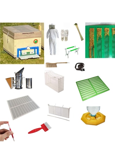 Arıcılık Seti Jumbo, 10 Çerçevelik Termo Kovan Dahil 15 Parça 04042