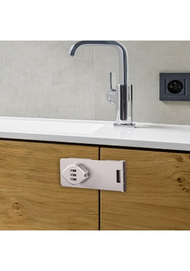 Homyl Ahır Kapı Banyo Küçük Kapılar 4.5 Gümüş-4,5-inç