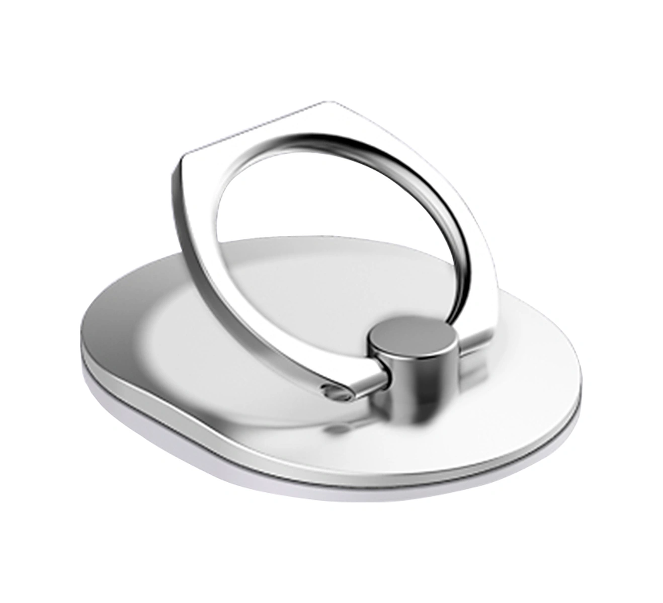 Moveevo Akıllı Telefon İçin Evrensel Uyumlu, 360 Dönebilen, 180 Çevirebilir, Yeniden Kullanılabilir, İnce Ve Gizli Desenli Ayna Gümüş Parmak Tutucu Stant