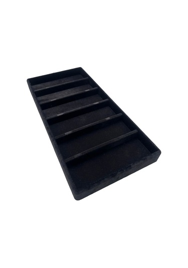 Yerli Üretim Lefkoşa Model Süet Kumaş Siyah Renk 38 Cm / 19 Cm Gözlük Sergileme Çekmece Içi Stand Çok Renkli