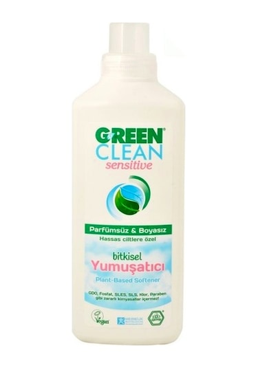 U Green Clean Bitkisel Çamaşır Yumuşatıcısı Sensitive Parfümsüz 1 L