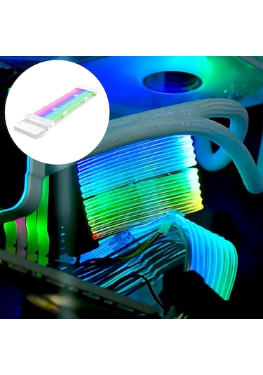 Suntek Uzatma Rgb Kablosu Psu Seti Bilgisayar Pc Beyaz-24pın